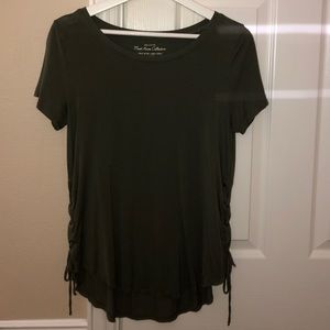 olive green hollister top